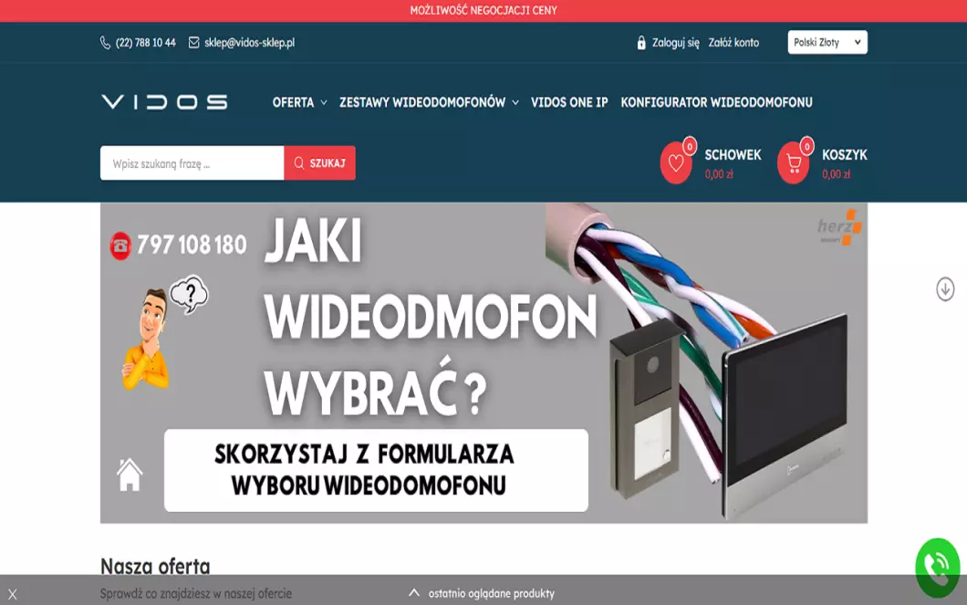 Zrzut ekranu strony